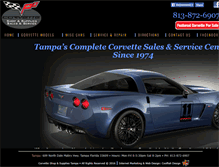 Tablet Screenshot of corvetteshoptampa.com